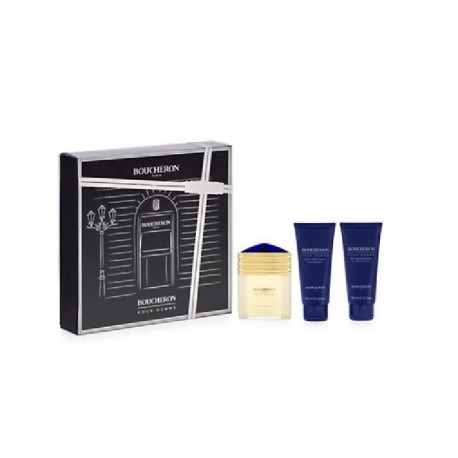 BOUCHERON POUR HOMME EDP 100 ML + A/S BALM 100 ML + S/GEL 100 ML SET REGALO